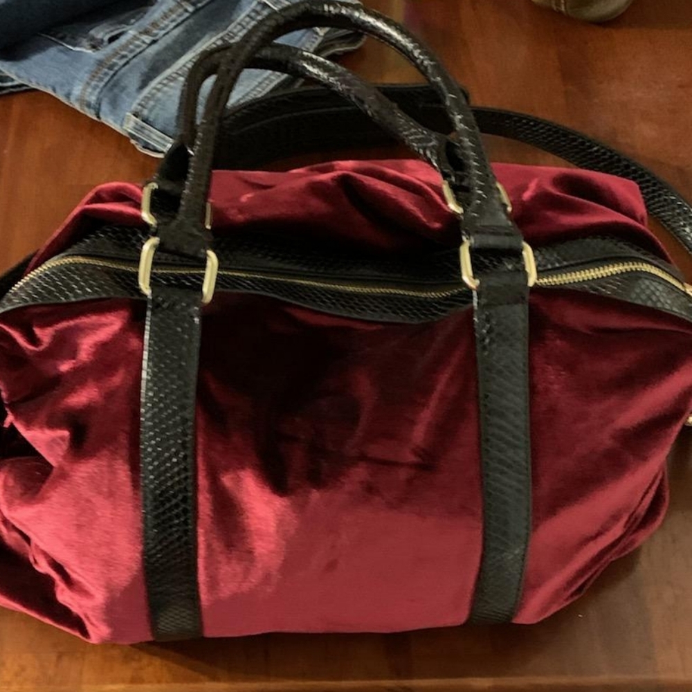 Suede Red Purse